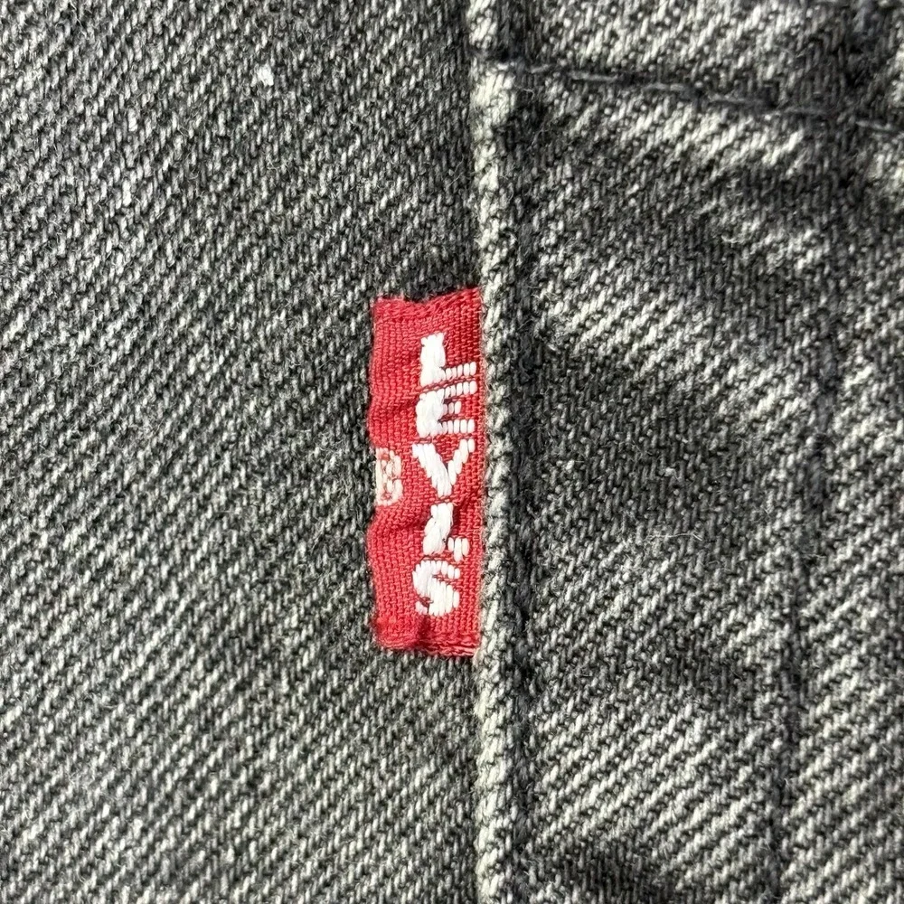 Levis 501 Straight Premium‎ Jeans Mens 31x29 Parrish Gray Retro Big E Stretch